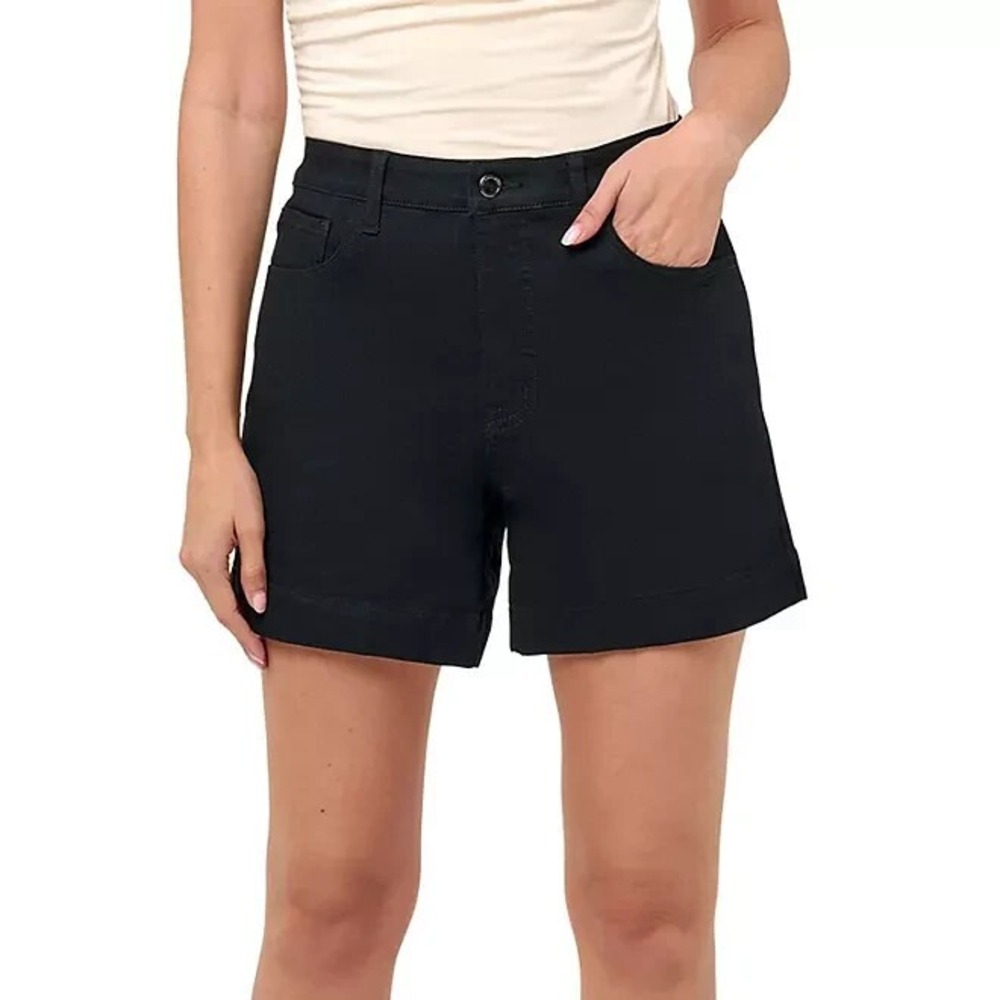 Rebecca Minkoff Womens 90s Short Black High Rise A-Line Chino Size 2